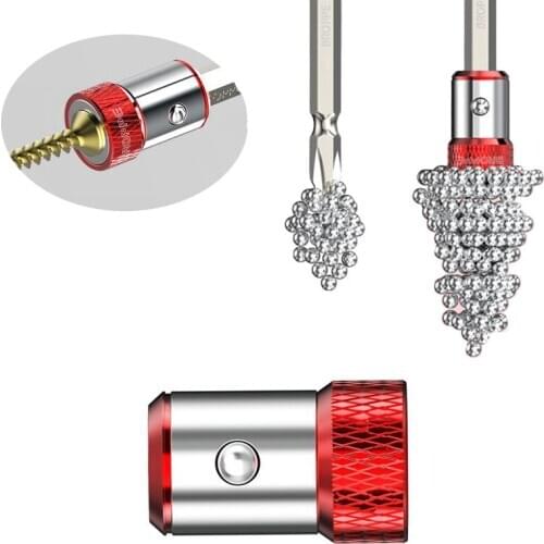 Screwdriver Bits Holder Magnetic Ring Metal Strong Magnetizer Screw Circle For Screwlock Sleeve Removable Ring Magnetic