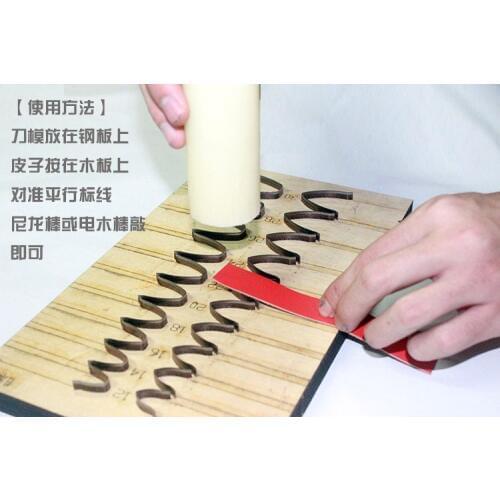 Leather craft template watch belt end shape cutting knife mould hand punch tool multi size deri el aletleri