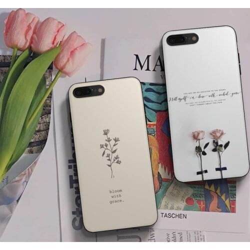 Beautiful Flower And Letter Phone Case Fundas Shell Cover For Samsung A51 A52 A71 A72 A80 A91 A20E A32 A31 A21 A11