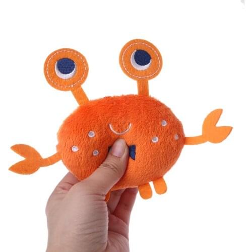 Soft Plush Pet Dog Toys Puppy Cartoon Lobster Crab Interactive Toys
