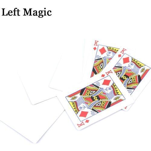 Kings Wild Card Set Magic Tricks No-Worded Wordless Book - Magic Trick Close Up Accessories Stage Illusions Comedy