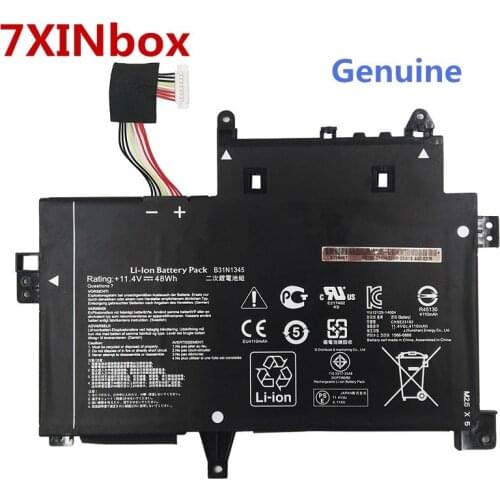 7XINbox 11.4V 48wh Genuine B31N1345 Laptop Battery For ASUS TP500 TP500LA TP500LN TP500LB 0B200-00990100 Series Laptop