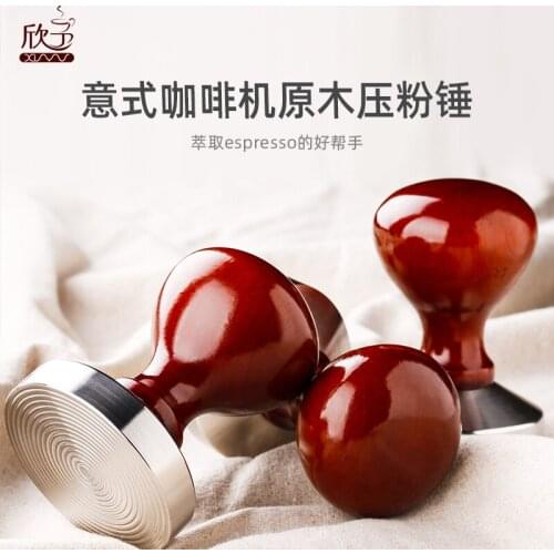 Powder press log filler Italian semi-automatic coffee machine stainless steel solid integrated powder press hammer