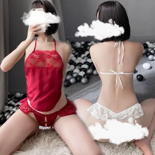 Sexy Retro Lace Temptation Sexy Lingerie Bellyband Passion Pajamas Lace Up Plus Size Uniform Suit Lingerie Bodysuit