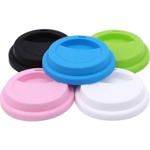 Silicone Insulation Leakproof Cup Lid Heat Resistant Anti Dust Mug Cover Kitchen Tea Coffee Sealing Lid Caps Home Supplies