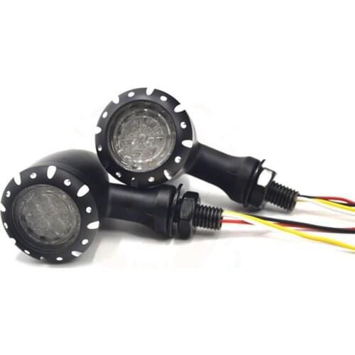 Universal Motorcycle Retro Turn Signal Light 12V 13 LED Super Bright Bulbs Light For Motorbike Off Road Indicator Lamp Hot Sale