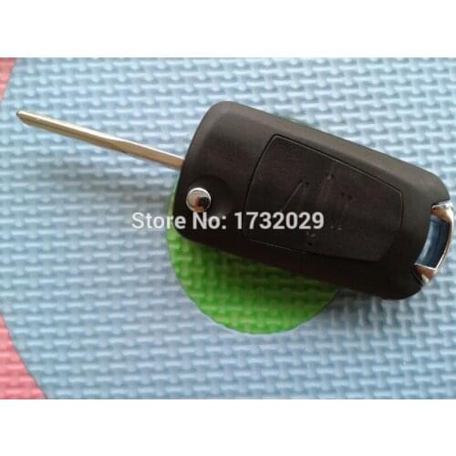 ZABEUDEIR 1pcs of New Replacement Key Case For Opel 2 Button Flip Remote Key Blank With HU43 Blade Shell Blade Uncut Car Auto