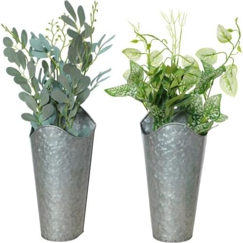 Iron Hanging Planter Succulent Planting Wall Hanging Flower Pot Holder for Plants House Decor Home Garden Decoration