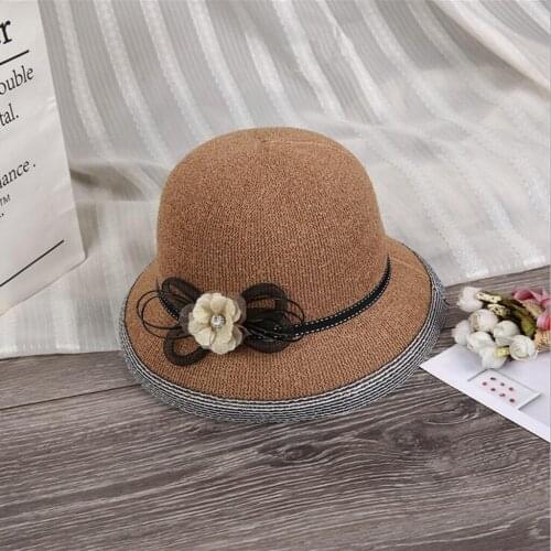 Women Summer Floral Straw Sun Hat Bucket Cloche Foldable Cap Sun Protection