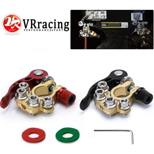 1 Pair Toolless Quick Disconnect Battery Main Cable Post Terminal Shut-Off Connectors 12v 6v 24v Boat Race Car UTV Tractor Truck