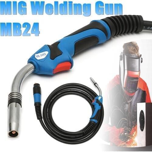 1Pcs MB24 MIG Welding Gun-Torch with 5 Meter Length Lead Electric Welder Torch Stinger Parts