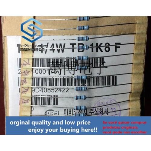 10pcs only orginal new can ABCO resistance ABCO resistance 1/4W 0.25W 1.8K Euro 1.8K