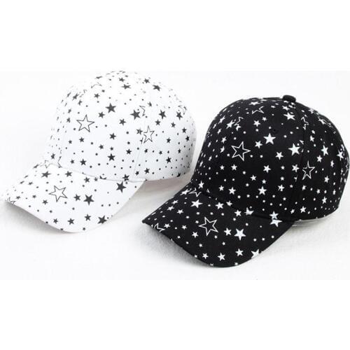 2020 Cotton Star Print Casquette Baseball Cap Adjustable Snapback Hats for Men and Women 169