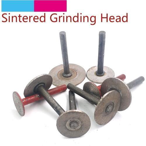 5pcs T-shaped 40-16mm Diamond Hot Pressed Sintered Grinding Head 6mm Shank For Stone Carving Glass Ceramic Jade Agate Cutting