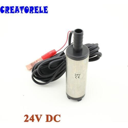 DC 24V 40W 12L/Min Submersible Diesel water oil pump Car Camping Portable fuel transfer pump