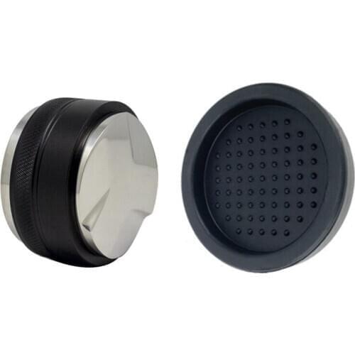 53mm Coffee Distributor & Tamper,Dual Head Coffee Leveler Fits for 54mm Breville Portafilter, with A Coffee Pad