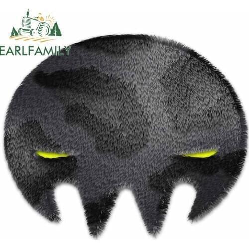 EARLFAMILY 13cm x 7.9cm for Black Shadow Monster Car Sticker Silhouette Family Motorcycle Decal Air Conditioner Vinyl Car Wrap