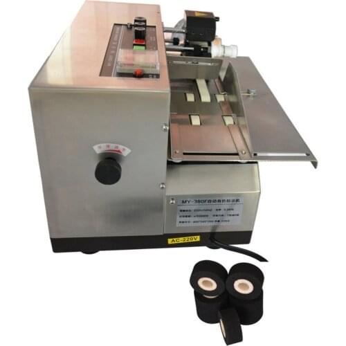 Hot ink roll expiry date stamping printing coding machine for food and pharmacy factory