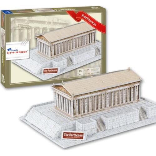 Greece The Parthenon Temple Architect Learning 3D Paper DIY Jigsaw 3432 Puzzle Model Educational Toy Kits Children Boy Gift Toy