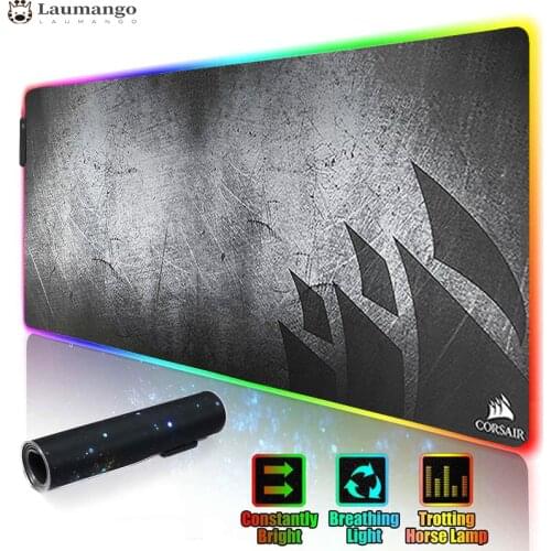 Corsair RGB Mouse Pad Gaming Accessories Computer Large Mousepad Backlit XXL LED Gamer Mause Carpet 900x400 For CS GO Desk Mat