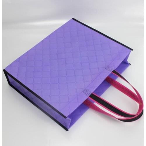 Candy Box 25pcs In/-40x32+10cm-6color Embossed Non Woven Shopping Tote Bags/plastic Gift Bags With Handles/wedding Colorful