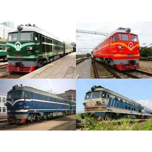 Simulation Railroad Track Electric Green Leather Train Model Childrens Toy Gift Display Slot Cars Track Electric