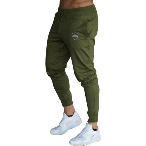 Mens Slim Fit Tracksuit Sport Gym Skinny Jogging Joggers Sweat Pants Trousers MENS casual pants gym wear