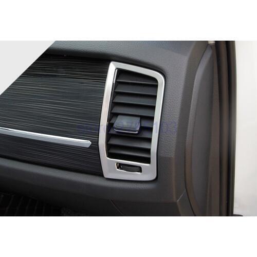 For Skoda Kodiaq 2016 2017 2018 Front Console Middle Side Air Conditioning Outlet Air Vent Sticker Trim Trims car parts