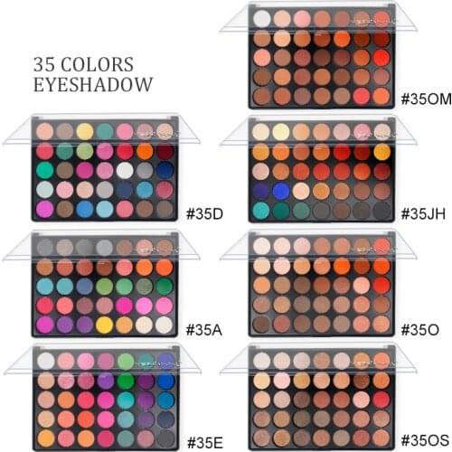 Eyeshadow Palette Colorful Eye Shadow Palette 35 Color Glitter Highlighter Shimmer Make up Pigment Matte Pallete Beauty Cosmetic