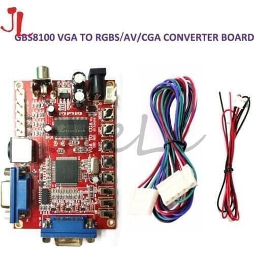 Professional VGA to CGA/CVBS/S-VIDEO Converter Arcade Game Video Converter Board for CRT LCD PDP Monitor High Definition