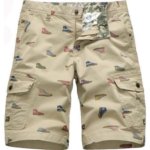 Covrlge New Summer Men Sportswear Mens 100%Cotton Casual Shorts Jogger Shorts Men Elastic Waist Short Pants streetwear MKD060