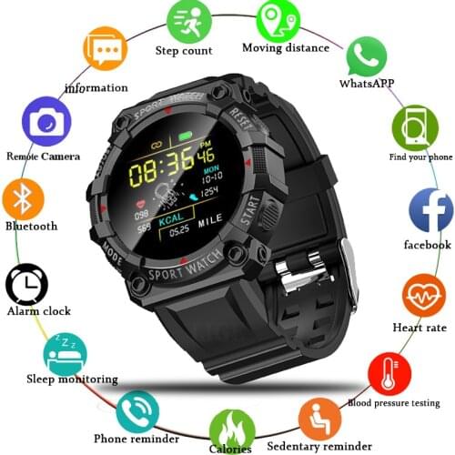 LIGE New Smart Watch Fitness Color Screen Smart Sport Bracelet Activity Running Tracker Heart Rate For Men Women smartwatch+Box