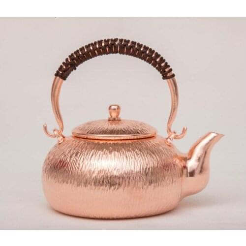 650ml Chinese traditional Copper Kettle For Stove Handmade Pure Copper Teapot Health Pot For Tea