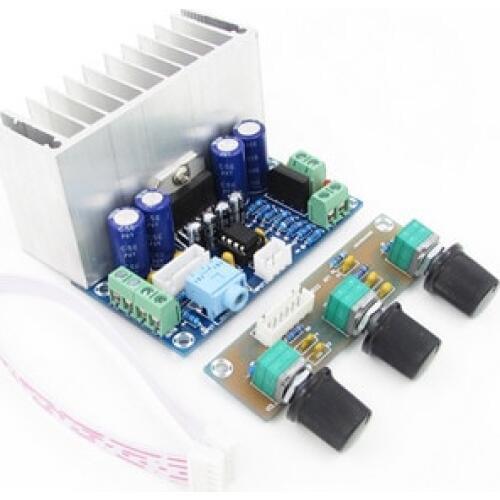 XH-M342 AC/DC12 20W*2+30W PBTL TDA7377 super bass 2.1 channel power amplifier board Subwoofer audio amplifier board