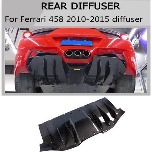 Carbon Fiber Rear Diffuser Surround fit for Ferrari 458 Italia Spider 2010-2015