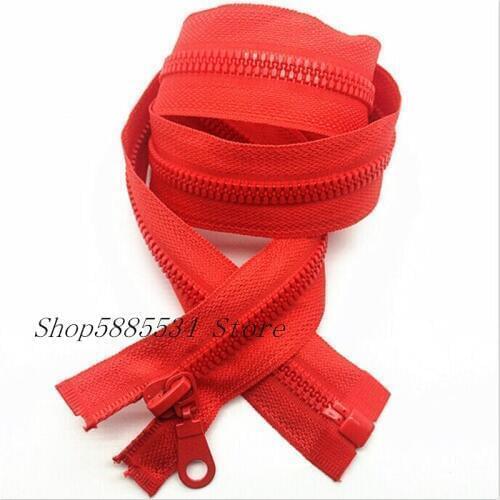 1/2/5PCS 5#28 Inch (70cm) red Separating Jacket Zippers Sewing Zipper Heavy Duty Plastic Zippers Bulk process open-end