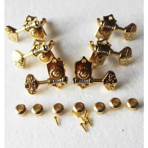 1 set 6 pcs flower engraving guitar machine tuner, guitar tuning pegs