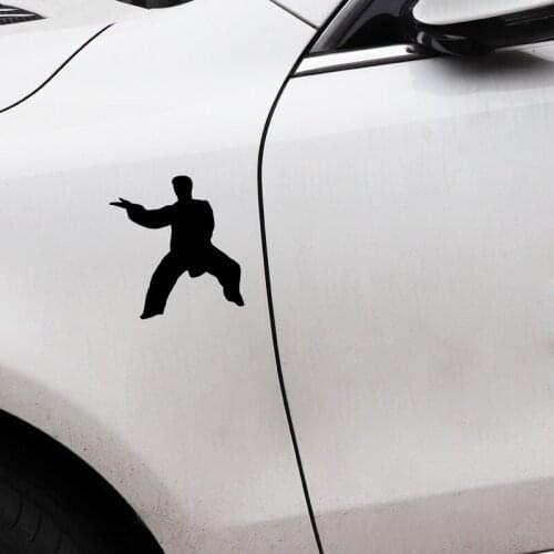 10.4*11.6CM Interesting Martial Arts Vinyl Sports Decor Car Sticker Graphic Accessories Silhouette C12-1428