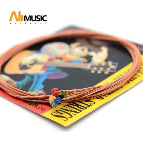 10SET Alice A206P-SL .011-.052 Acoustic Guitar Strings Stainless Steel Steel Core Coated Copper Alloy Wound Guitar String