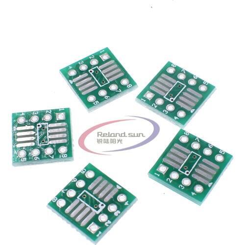 10PCS SOP8 SO8 SOIC8 TO DIP8 Interposer board PCB Board Adapter Plate New