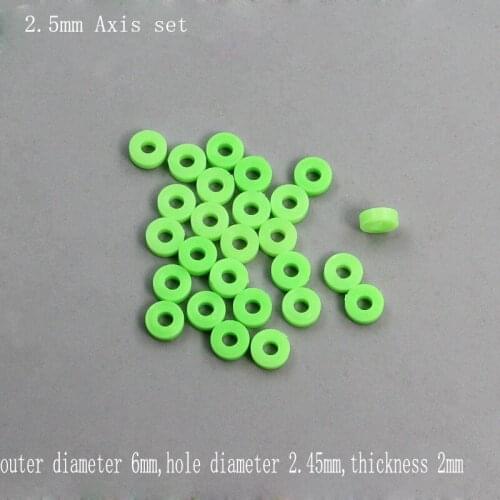 100Pcs Plastic Toy Axis Set Accessories Limit Ring Well circle Bushing Gearbox model DIY Fixed Gasket 2.5mm