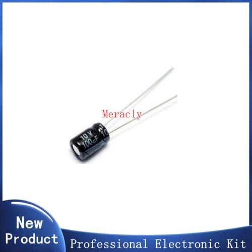 1000pcs 1UF 2.2UF 3.3UF 4.7UF 10uF 22uF 33uF 47uF 100uF 50V 25V 16V 10V 4*7mm Aluminum electrolytic capacitor
