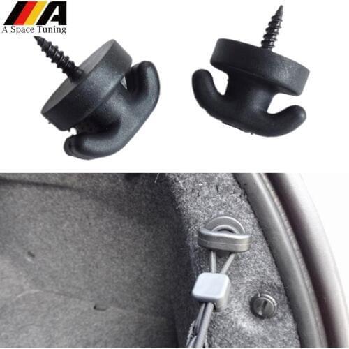 2Pcs Car Rear Trunk Net Tie Down Hook Ring Loop Hanging Auto Fastener Clip Auto Accessories Universal For BMW Honda Toyota VW