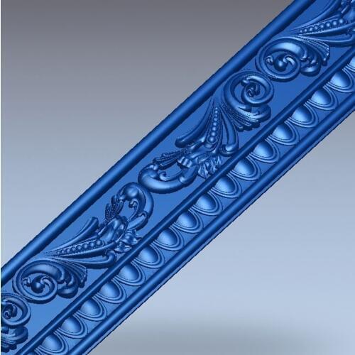 3d model relief for cnc in STL file format Meandr_25