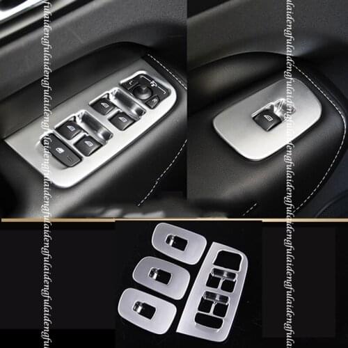 4pcs For Volvo S60 2020 ABS Matt Interior Car window switch panel cover Trim Car Accessories