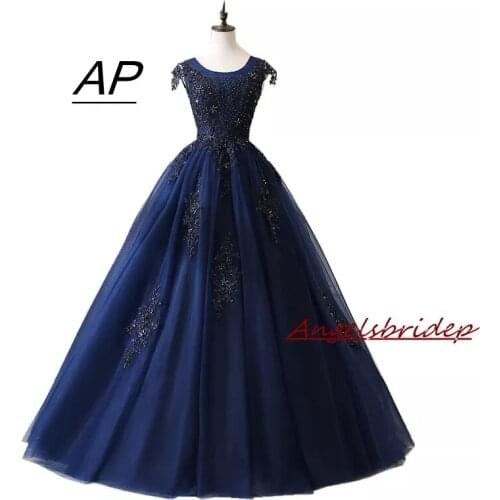 Angelsbridep Ball Gown Quinceanera Dresses 2021 Charming Appliques Corset Full-Length Womens Sweet 16 Debutante Gowns Hot Sale