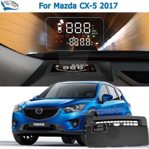 Car Electronic HUD Head Up Display Speedometer Projector For Mazda CX-5 CX5 2017 Safe Driving Screen Airborne computer