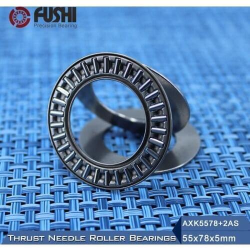 AXK5578 + 2AS Thrust Needle Roller Bearing With Two AS5578 Washers 55*78*5mm ( 5 Pcs) AXK1111 889111 NTB5578 Bearings