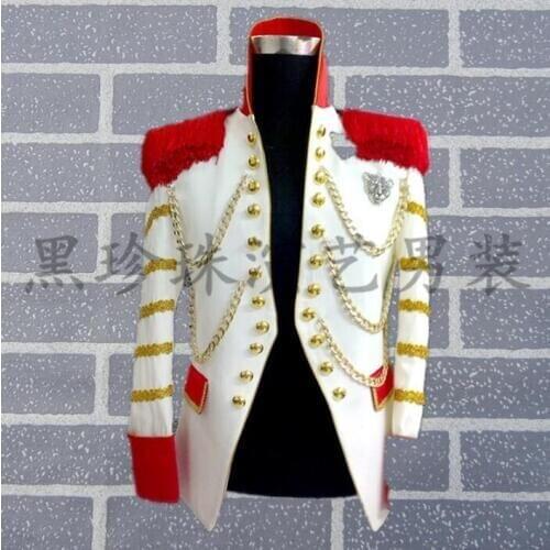 White men suits designs masculino homme terno stage costumes for singers men sequin blazer dance clothes jacket style dress rock