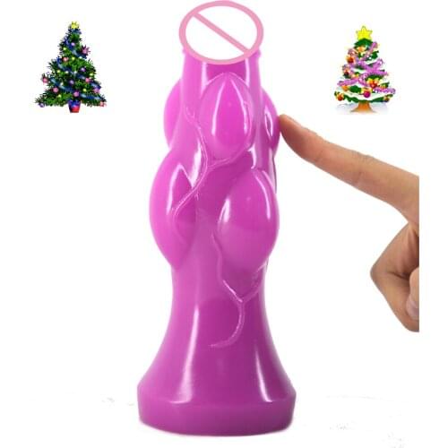 FAAK Big Ball Protruding Stimulation Dildo Bump Friction Female Anal Massage Vagina Stimulation Dildo Masturbation Toy